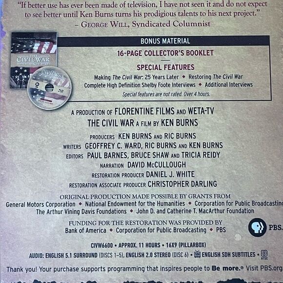 The Civil War A Film by Ken Burns Fully Restored 25th Anniversary Editio… - Picture 4 of 10